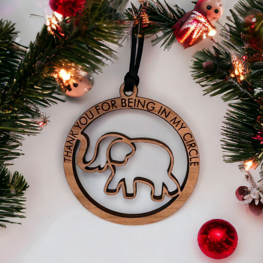 Elephant Friendship Ornament
